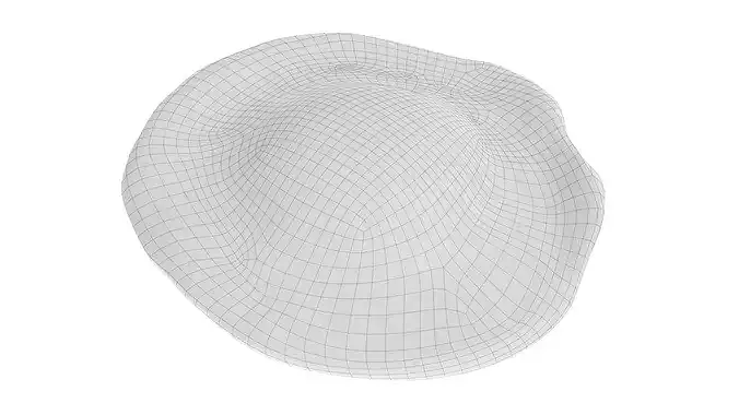 Fried chicken egg 02 3D model 7