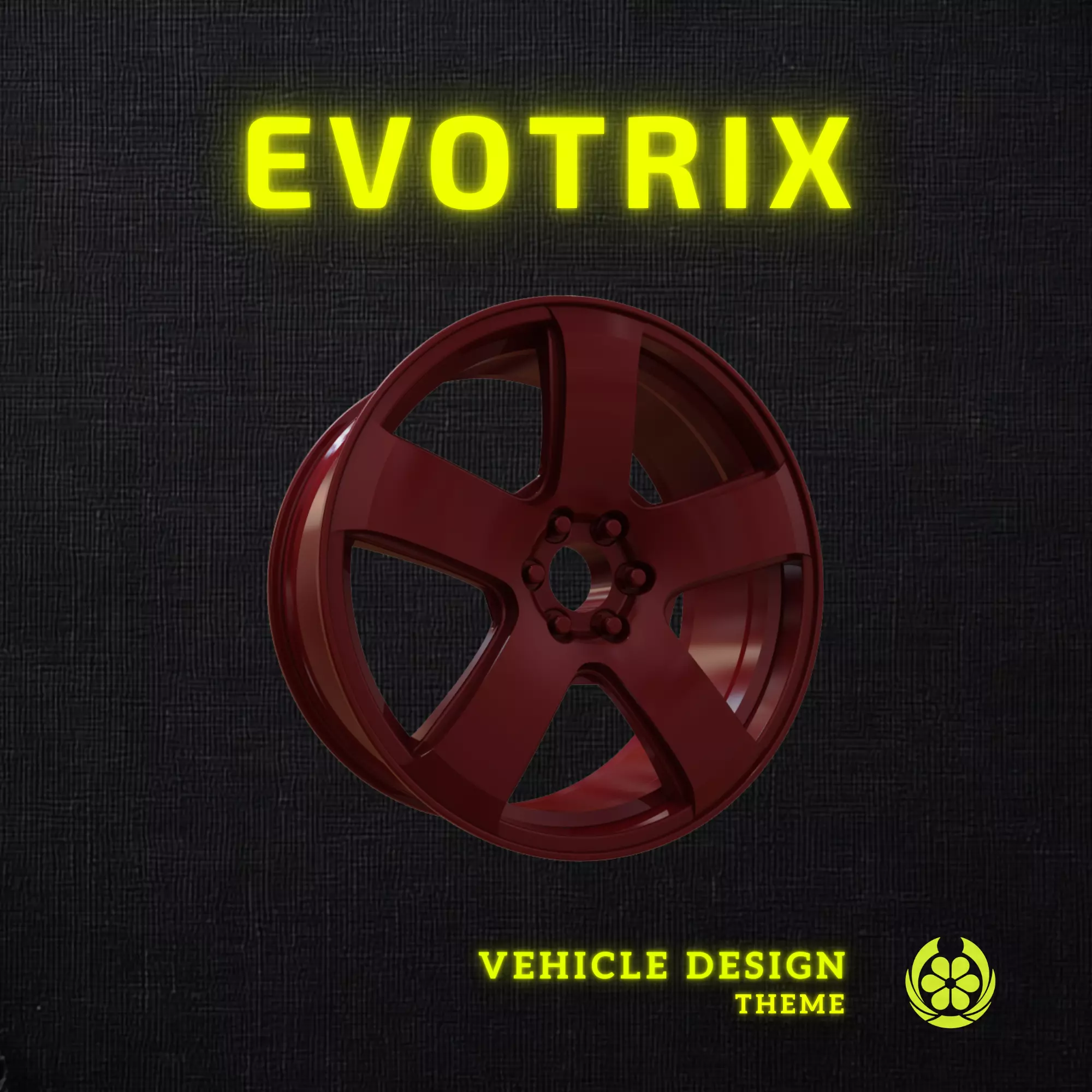 Modified 43 Enkei Cyclone Car Rim V1 - 3D Print 3D print model