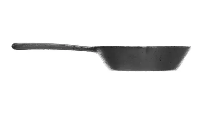 Fried egg in a skillet 3D model 5