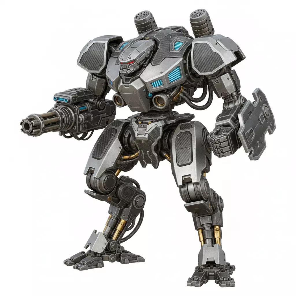 Robot Cyborg Mechanical Machine Futuristic Armor 3D model