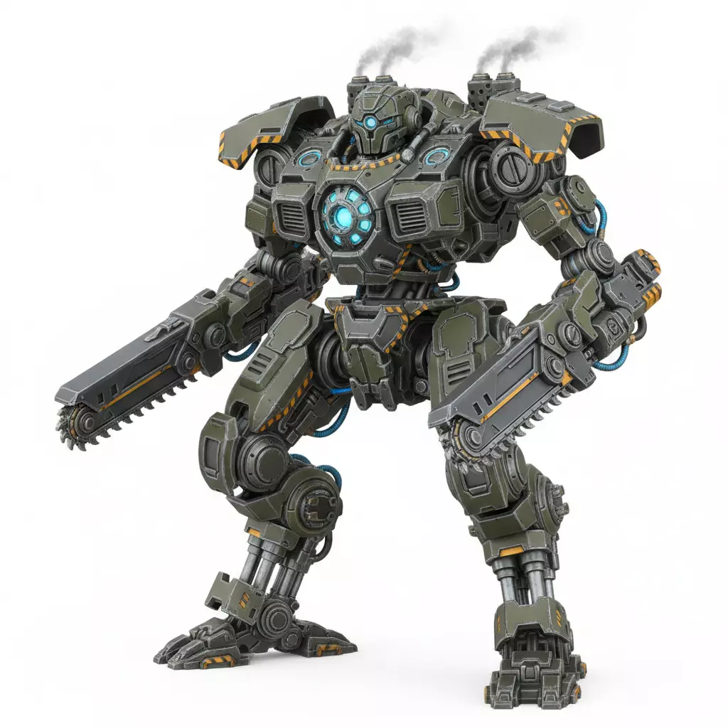 Robot Mecha Mechanical Futuristic Character 3D model