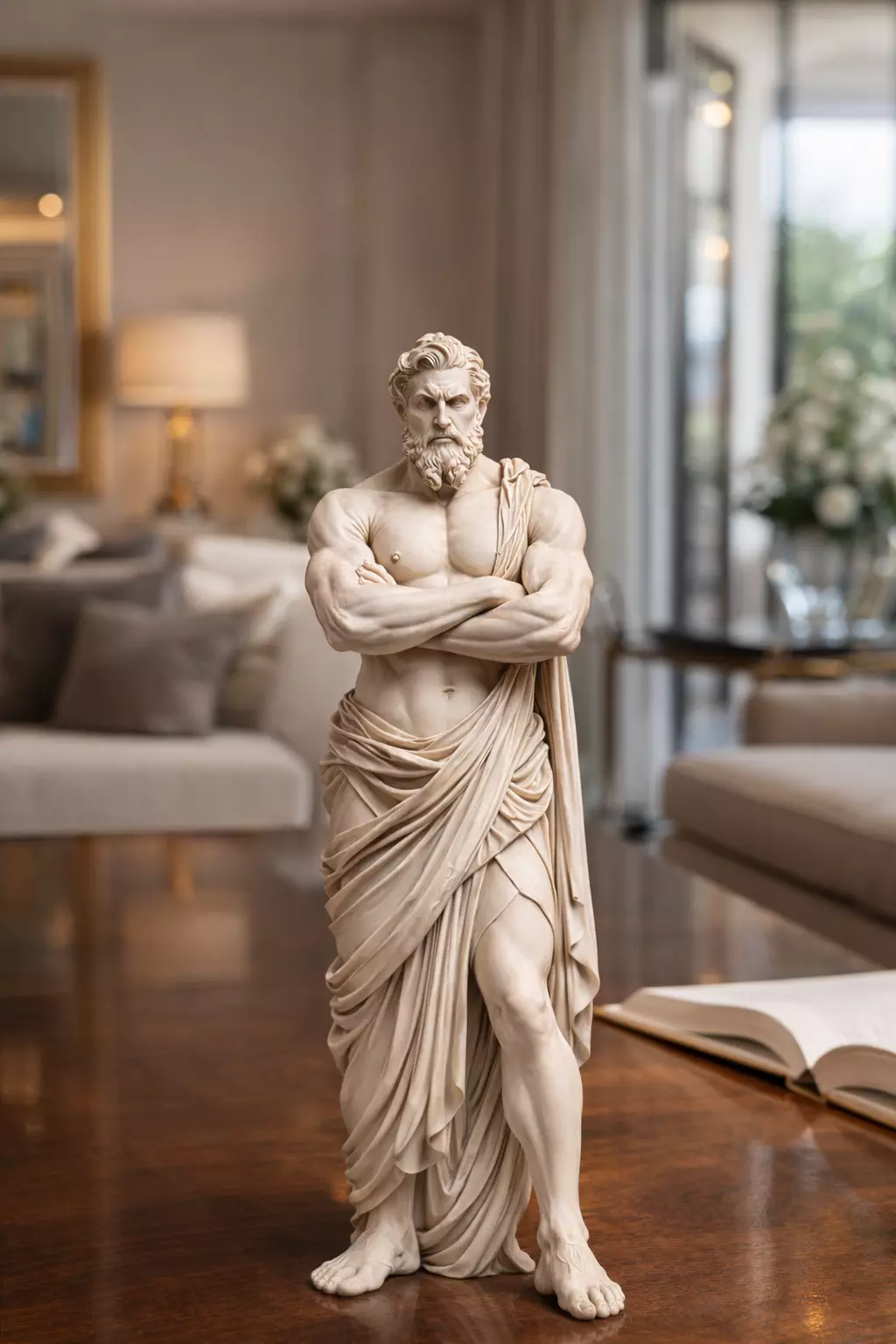 Zeus Greek God Statue STL Powerful Classical Male Sculpture 3D print model