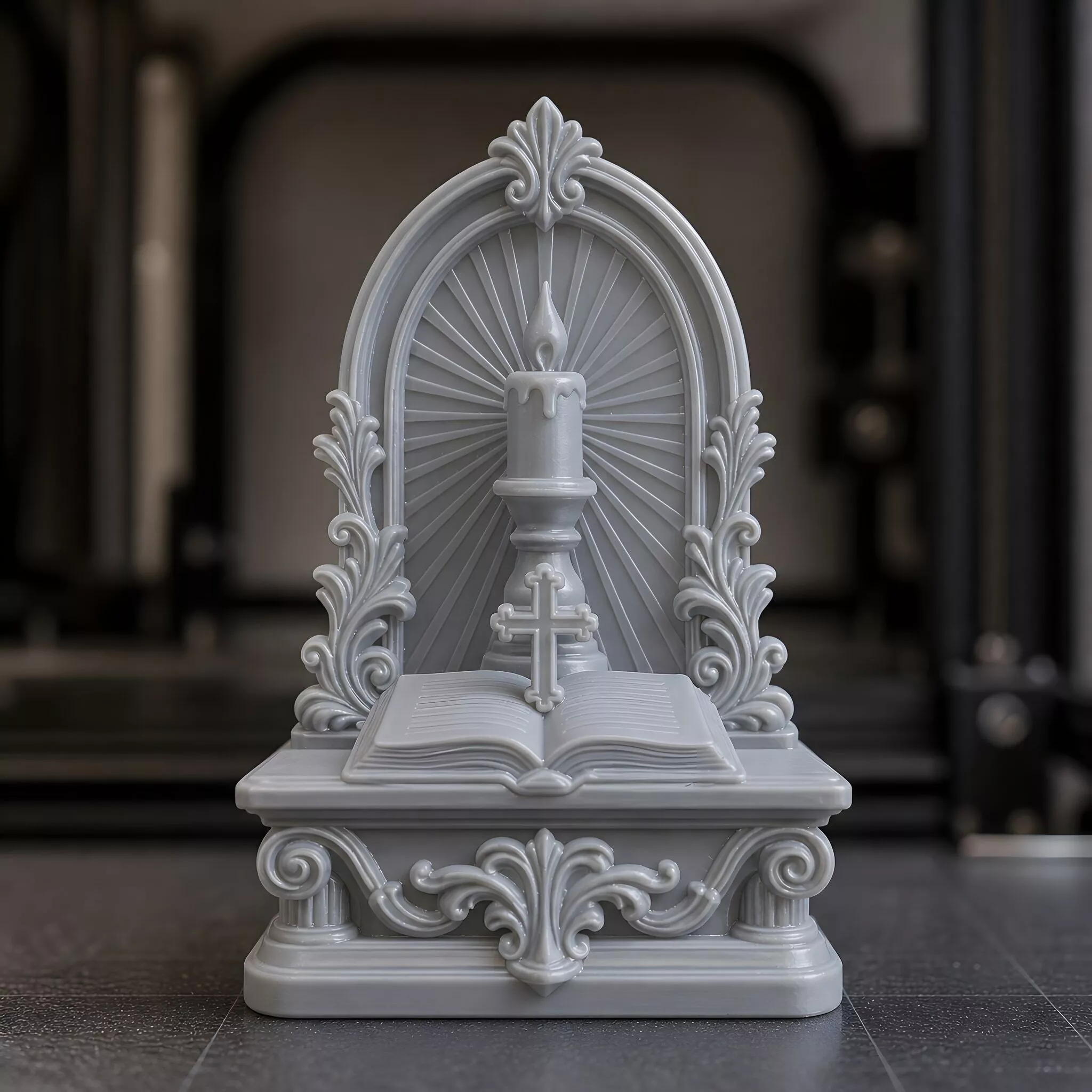 Sacred Candle Prayer Altar 3D Print Model 3D print model