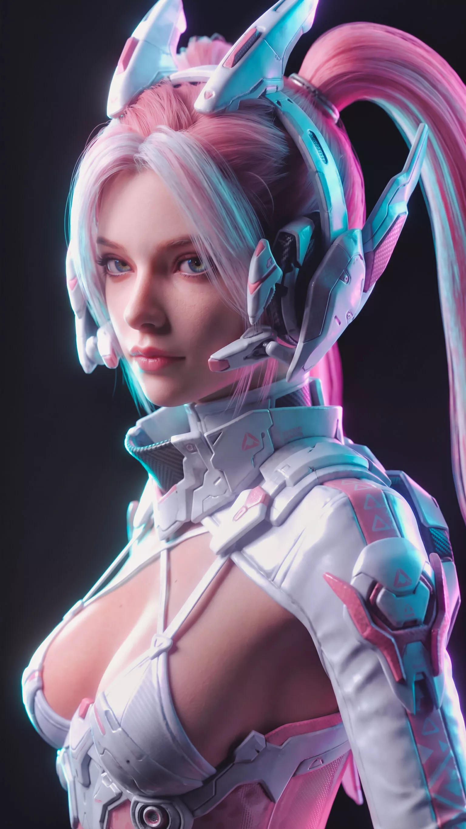 Luna Cyber-Idol Protocol 3D model
