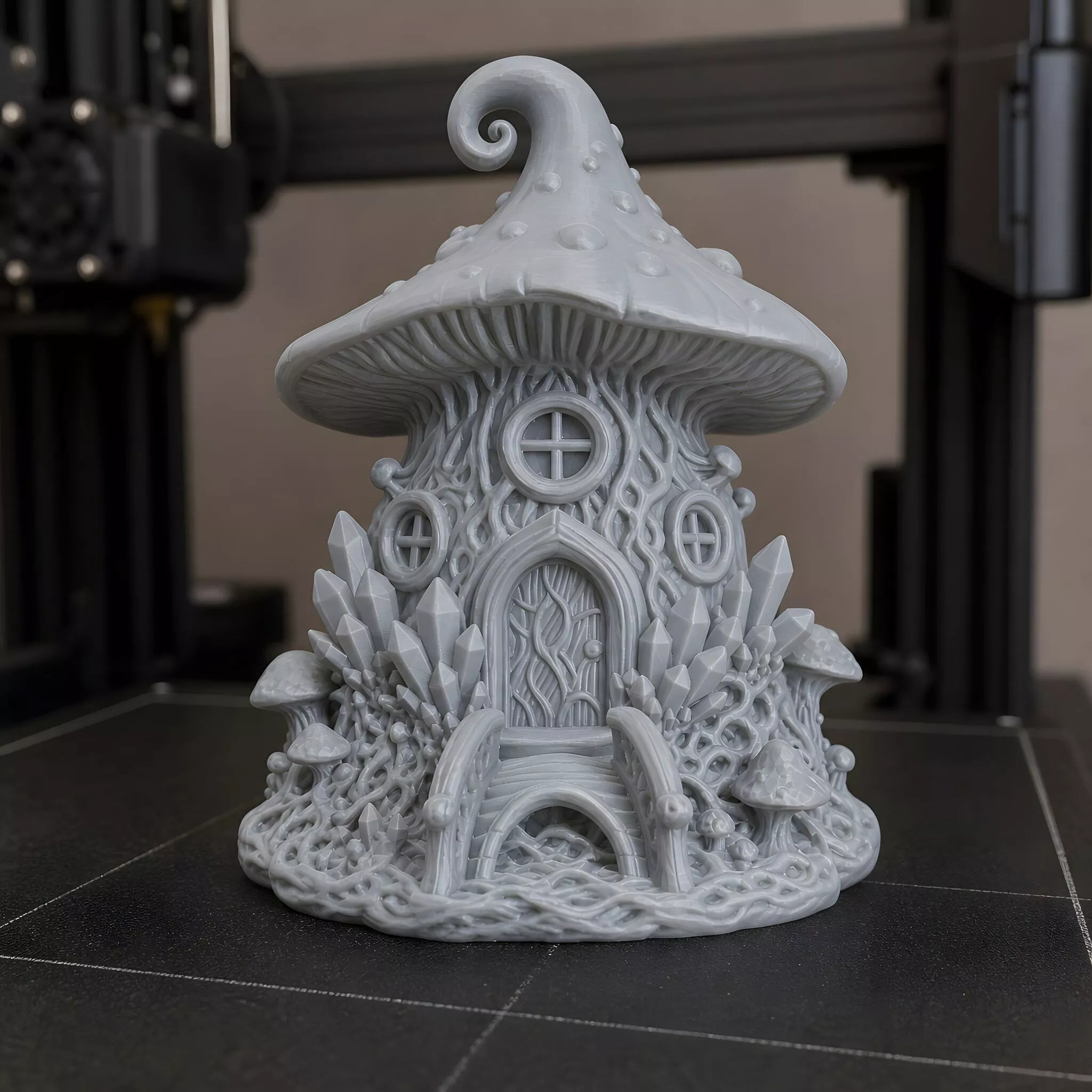 Crystal Mycelium Refuge 3D Print Model 3D print model