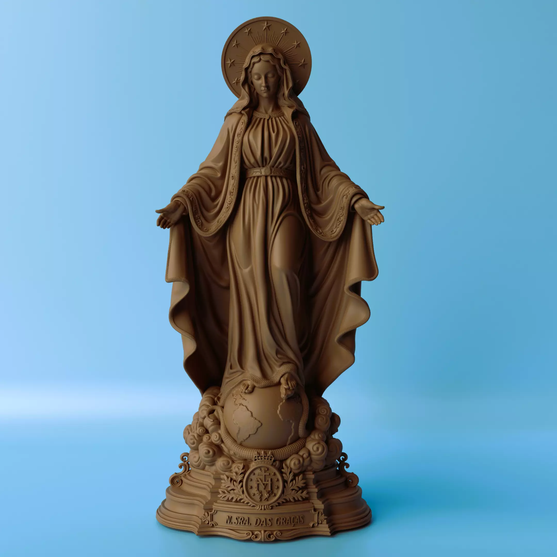Our Lady of Grace Sculpture 3D print model