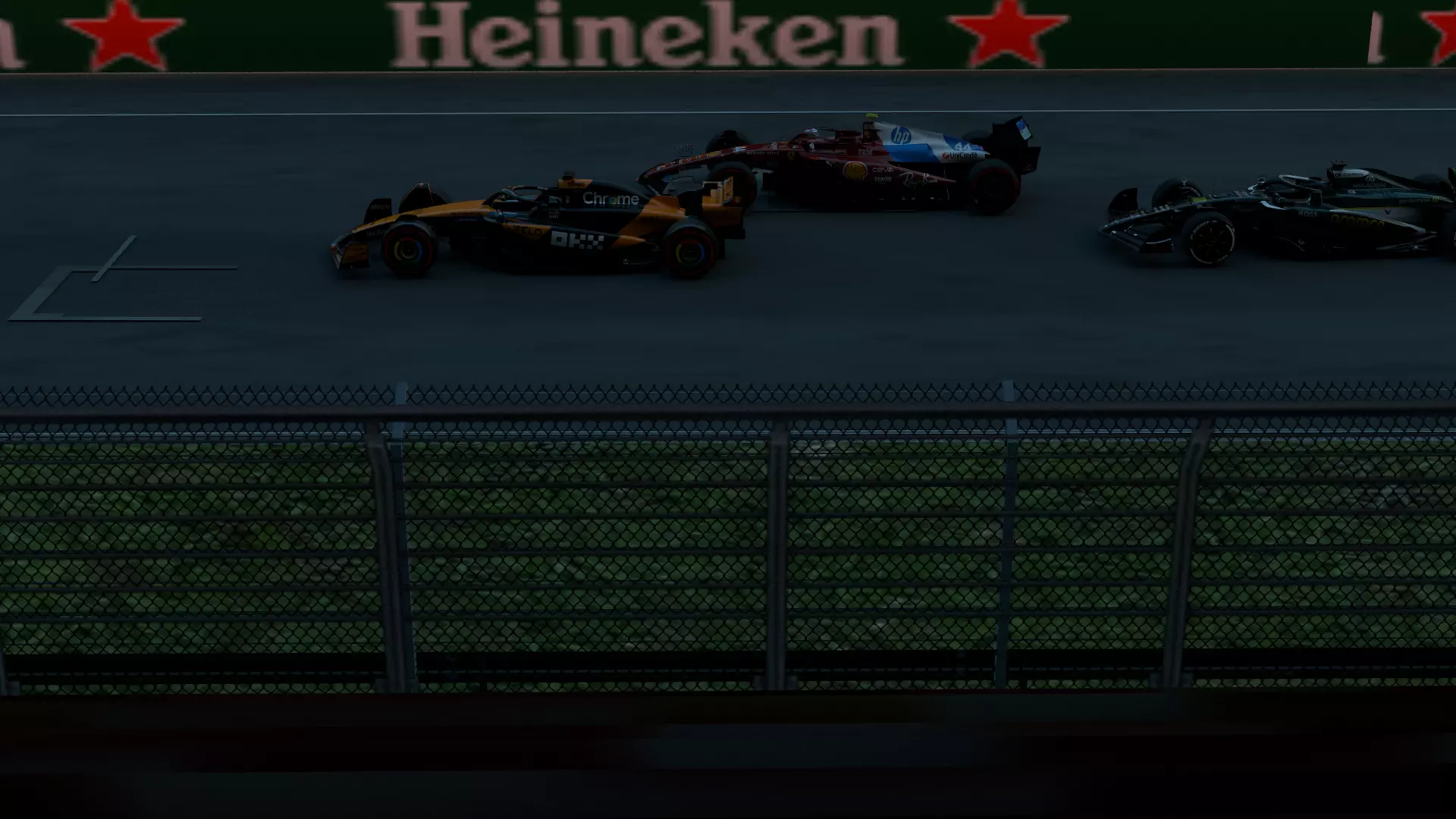 F1 Race Track Environment Grandstand Barriers Pit Straight 3D model