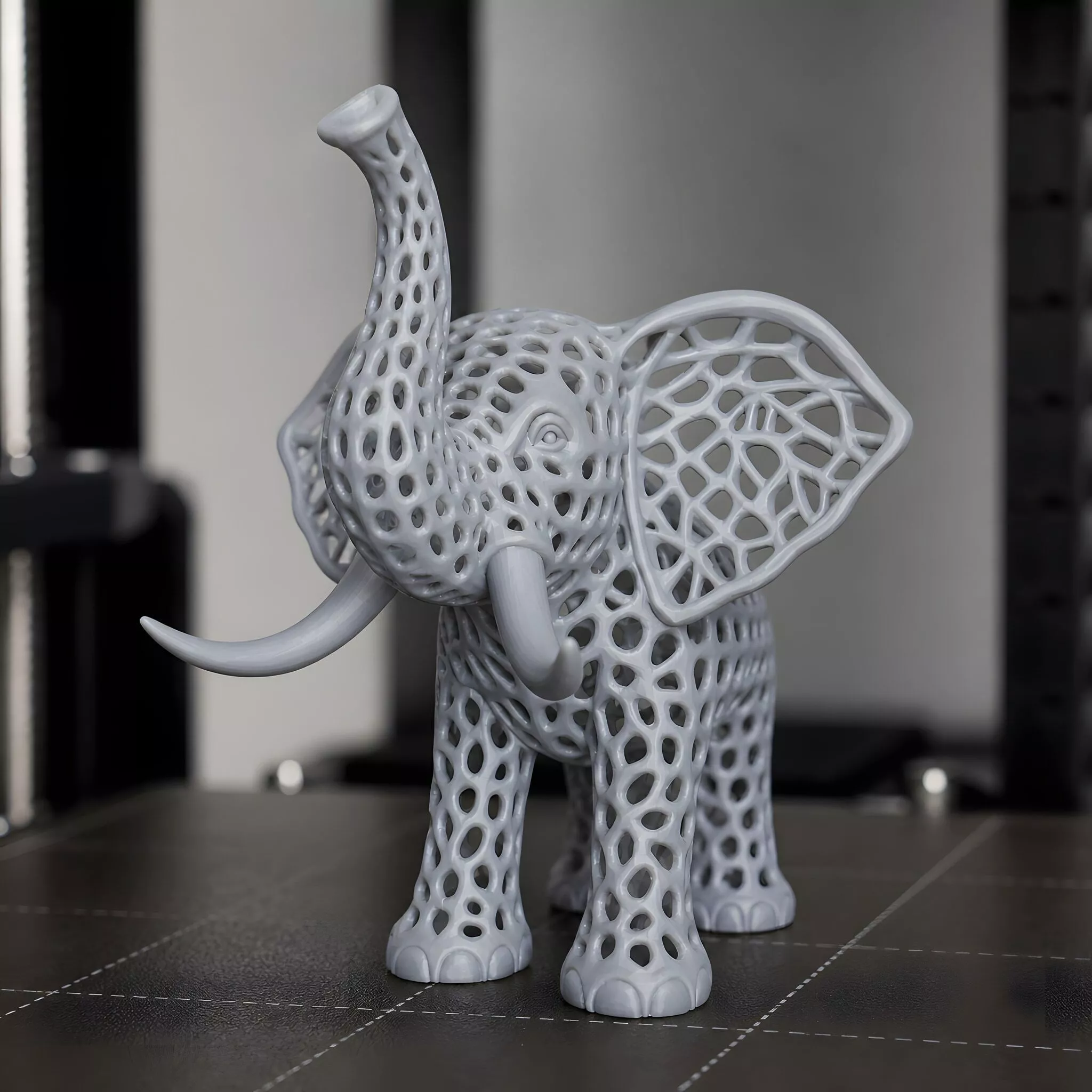 Elephant Voronoi 3D Print Model 3D print model