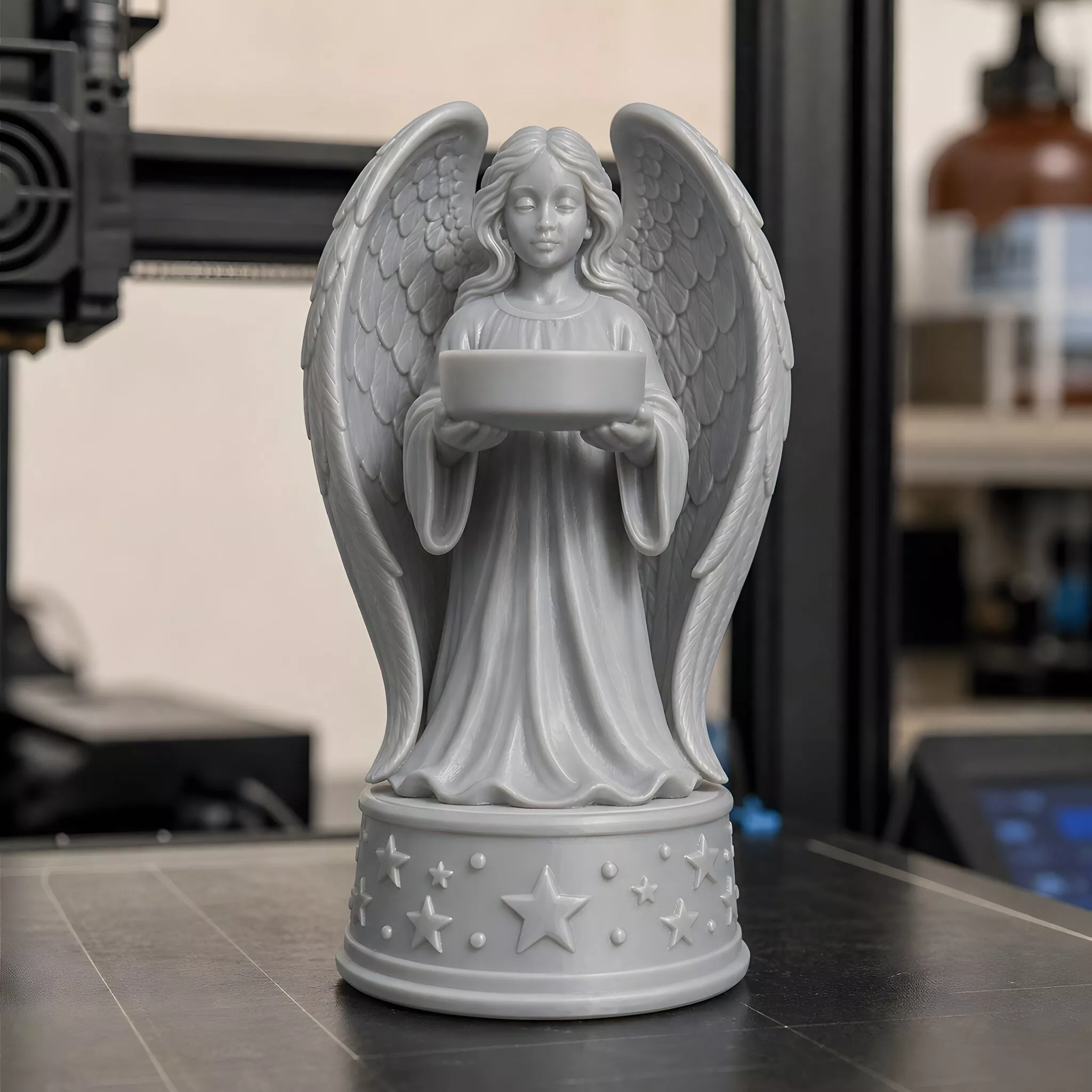 Angel Candle Holder 3D Print Model 3D print model