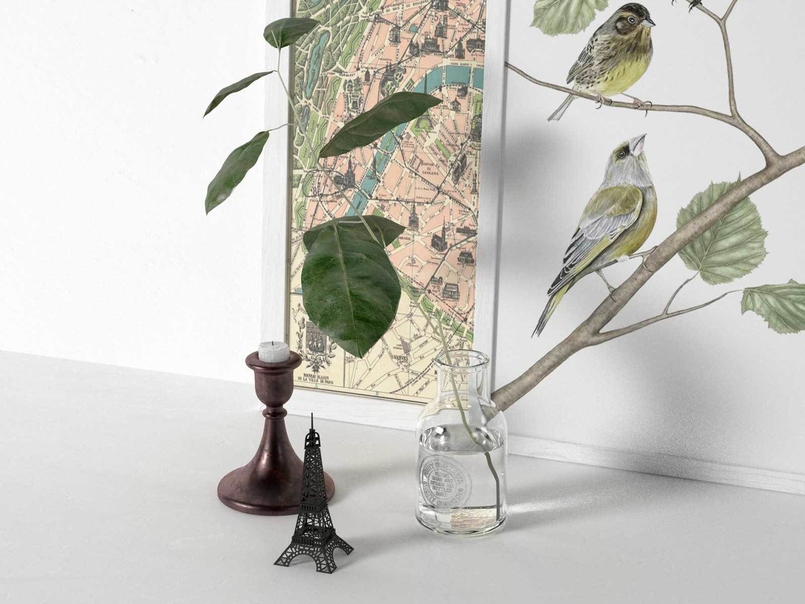 Vase and Picture in Frame Composition 3D model_1