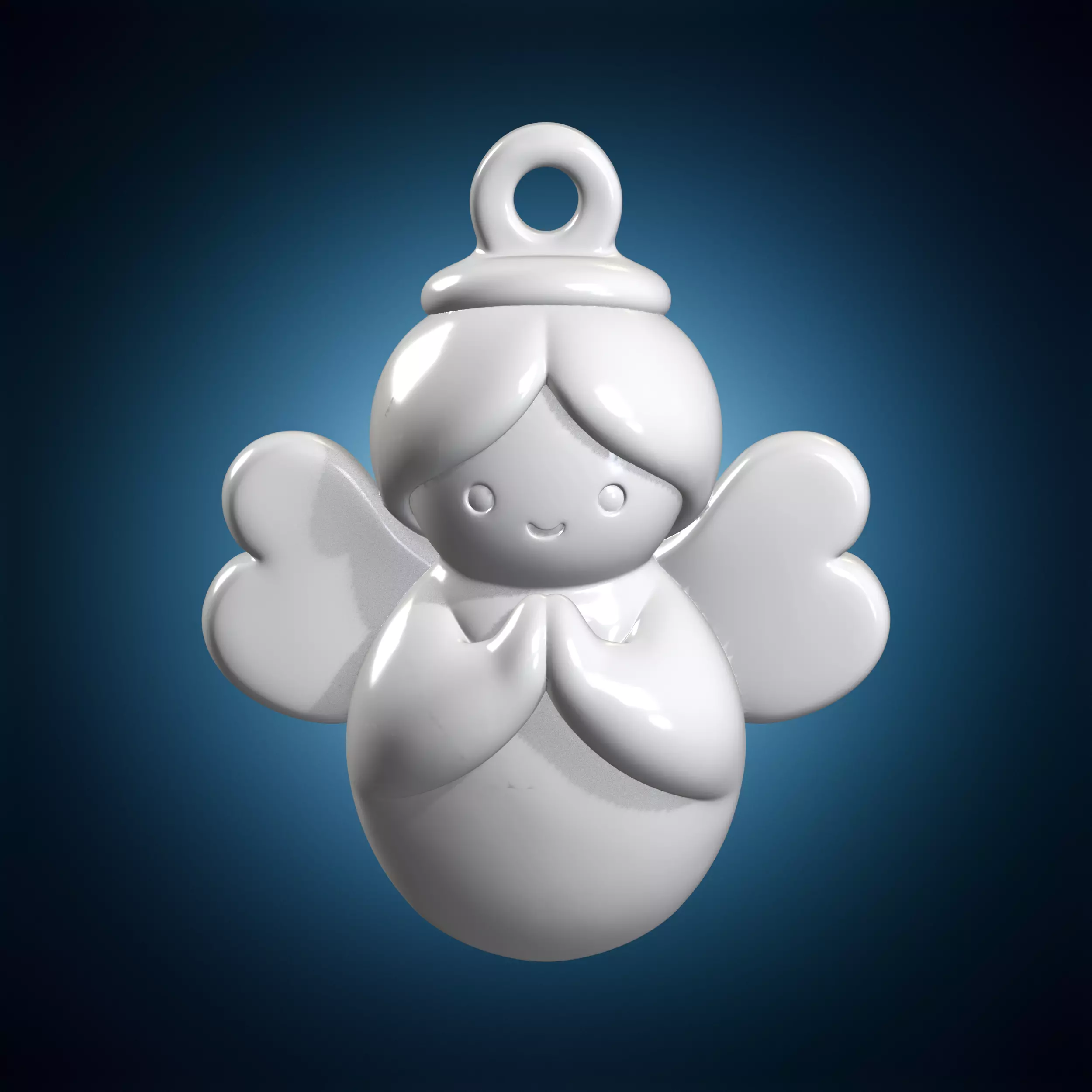 Tiny Pocket Angel Charm 3D Print Model 3D print model