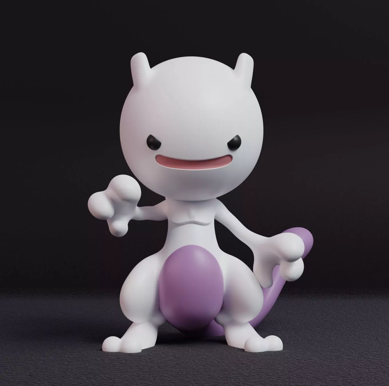 Pokemon - Ditto Mewtwo 3MF 3D print model