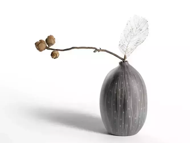 Skeleton Plant in Vase