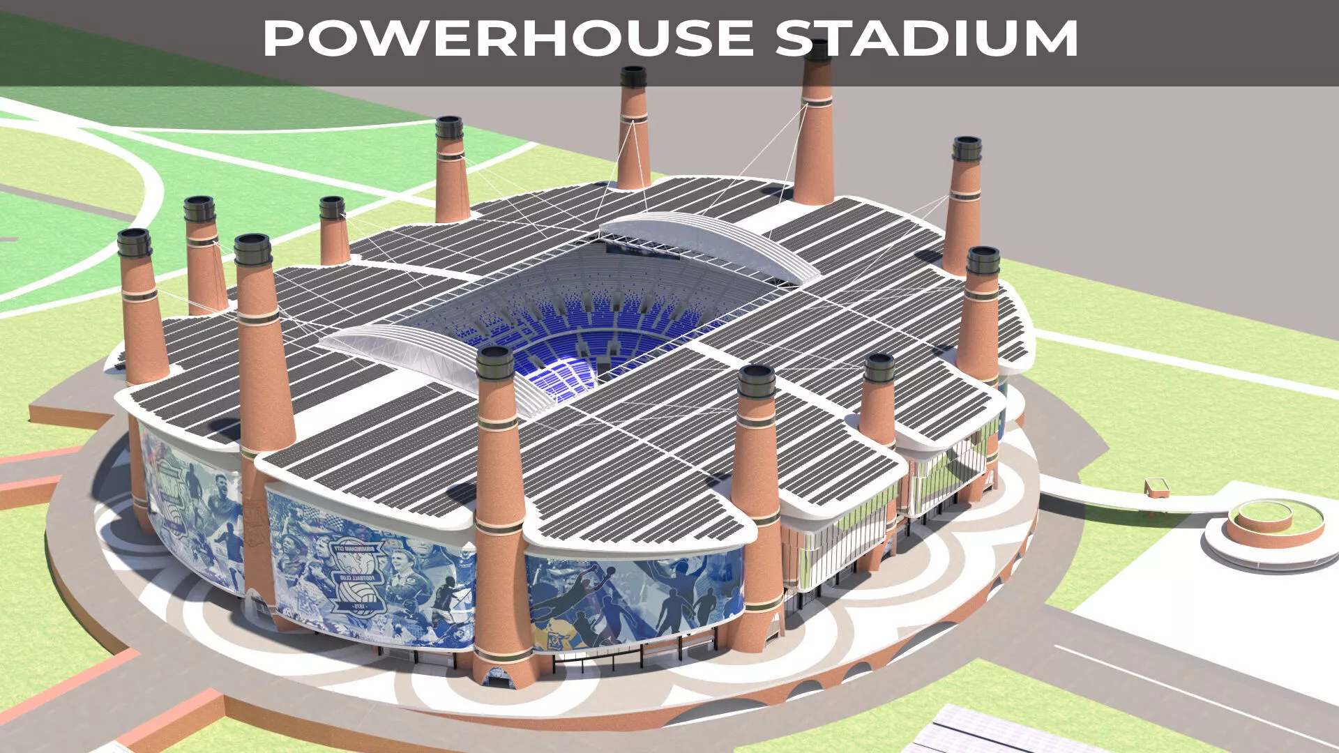 Birmingham Powerhouse Stadium 3D model