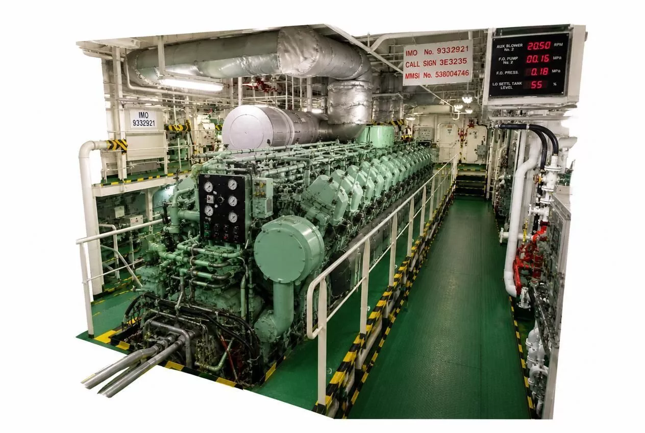 Marine Diesel Engine Industrial 3D Model 3D model