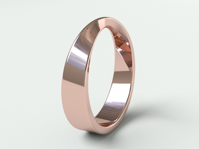 Ringmodel103 - Wedding ring - Mobius ring