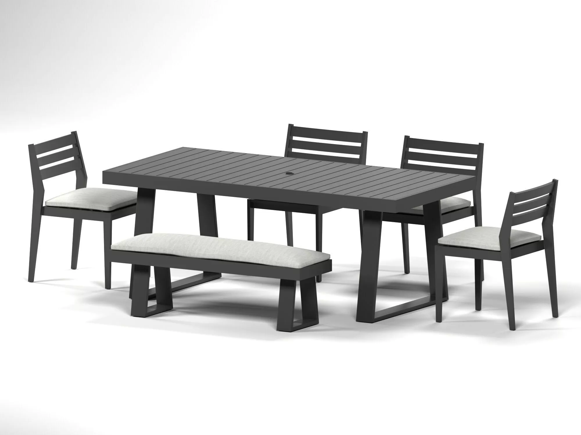 Rio Outdoor Build-Your-Own Dining Set - castlery 3D model