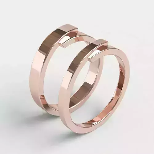 Ringmodel108 -Simple Bands -Wedding rings
