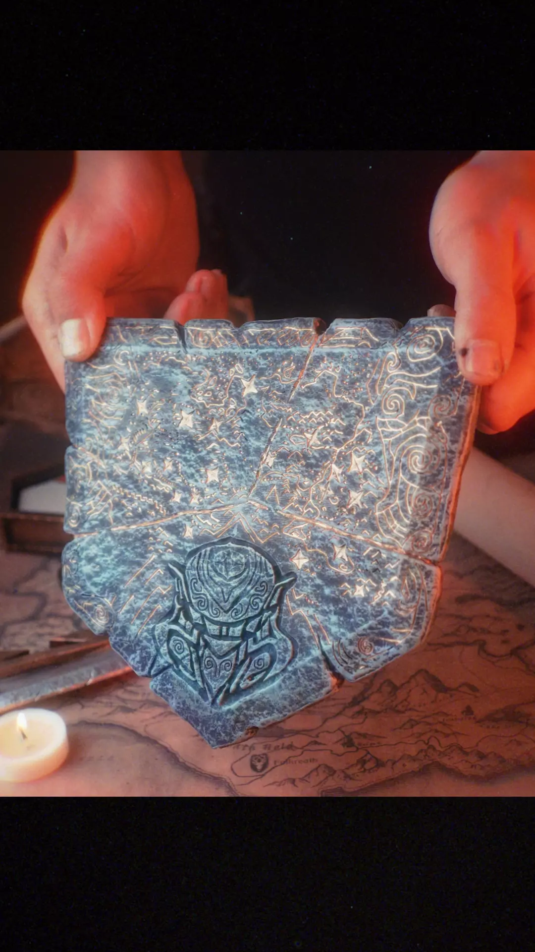 Skyrim Dragonstone cosplay elder scrolls prop decor 3d print 3D print model