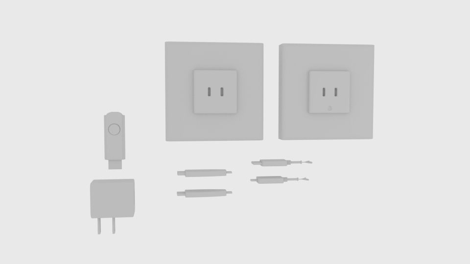USB Charger Component 3D model_4