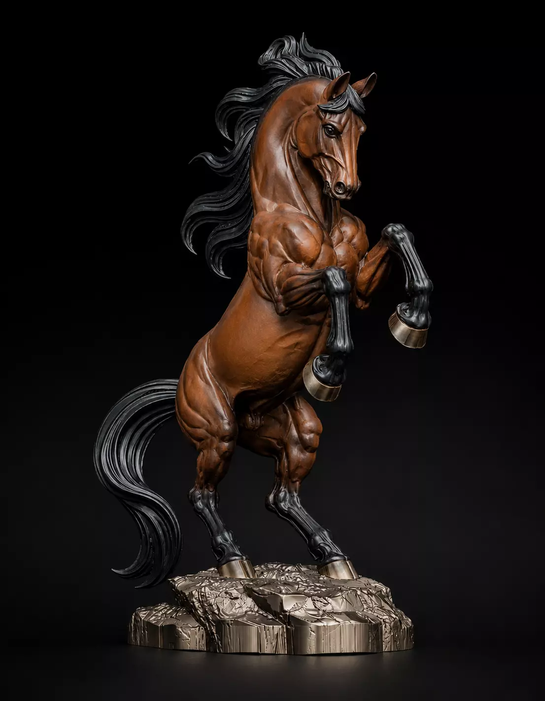 Rearing Horse Sculpture 3D print model