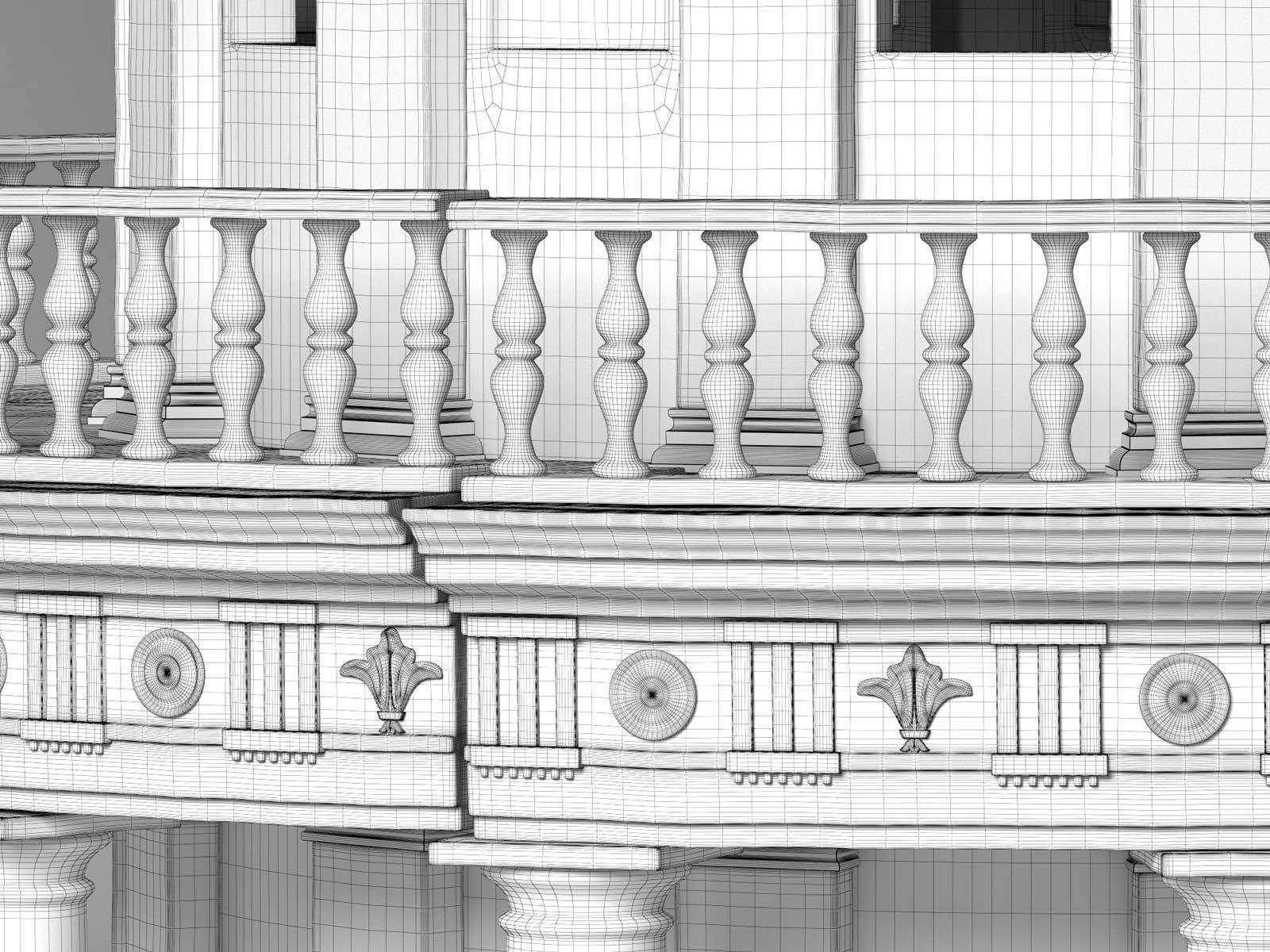 The Tempietto Architectural Model 3D model_2