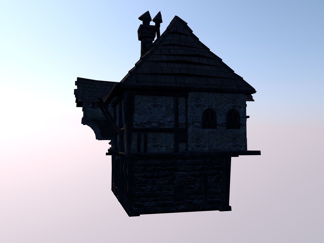 Fantasy House 3D model_0