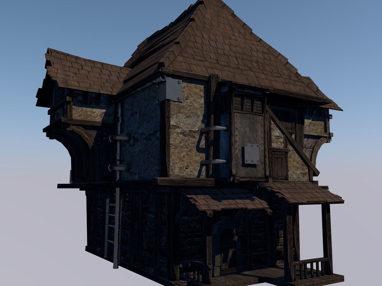 Fantasy House 3D model_5