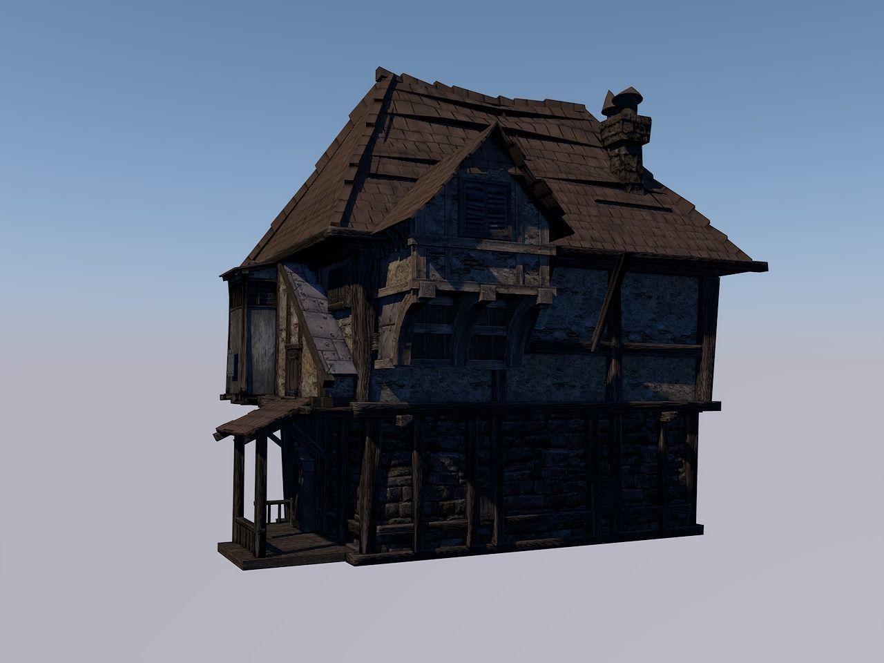 Fantasy House 3D model_4