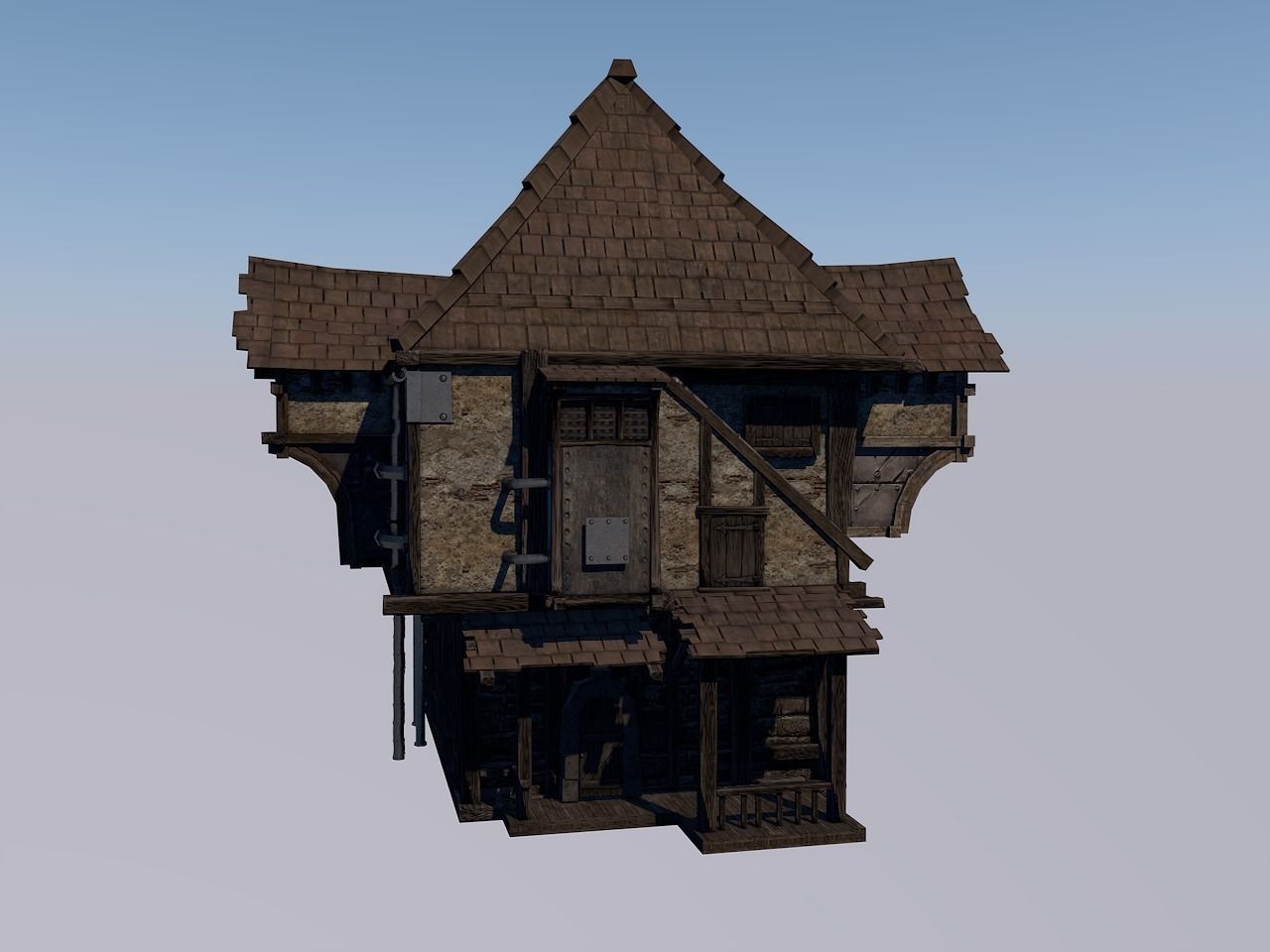 Fantasy House 3D model_3