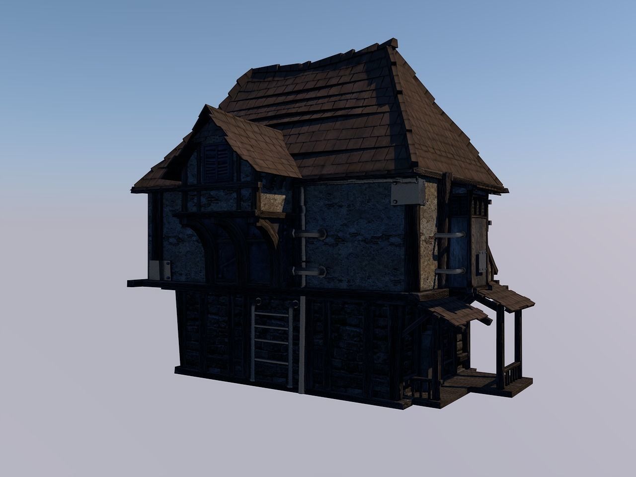 Fantasy House 3D model_1