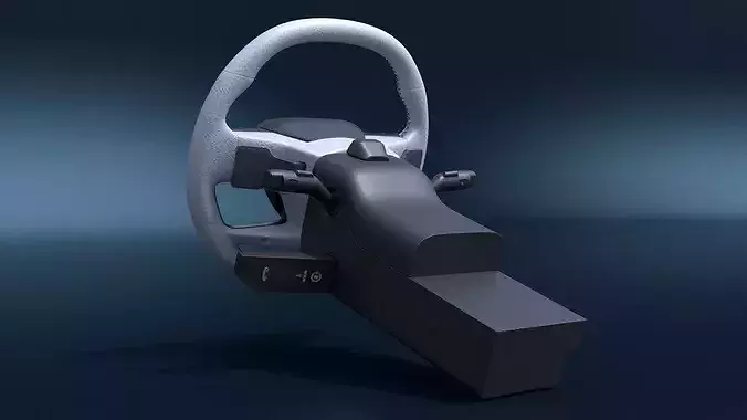Steering Wheel with Controls 3D model 6