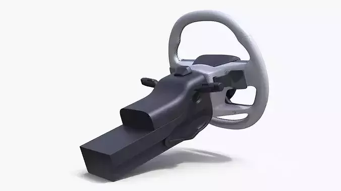 Steering Wheel with Controls 3D model 7