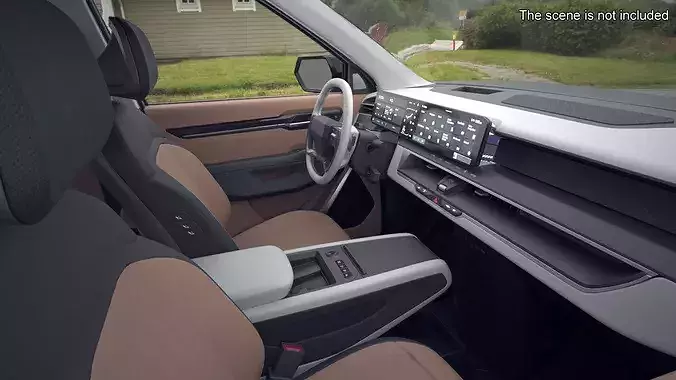 Steering Wheel with Controls 3D model 3
