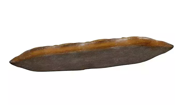 French Baguette Bread Realistic Food Asset 3D model 6