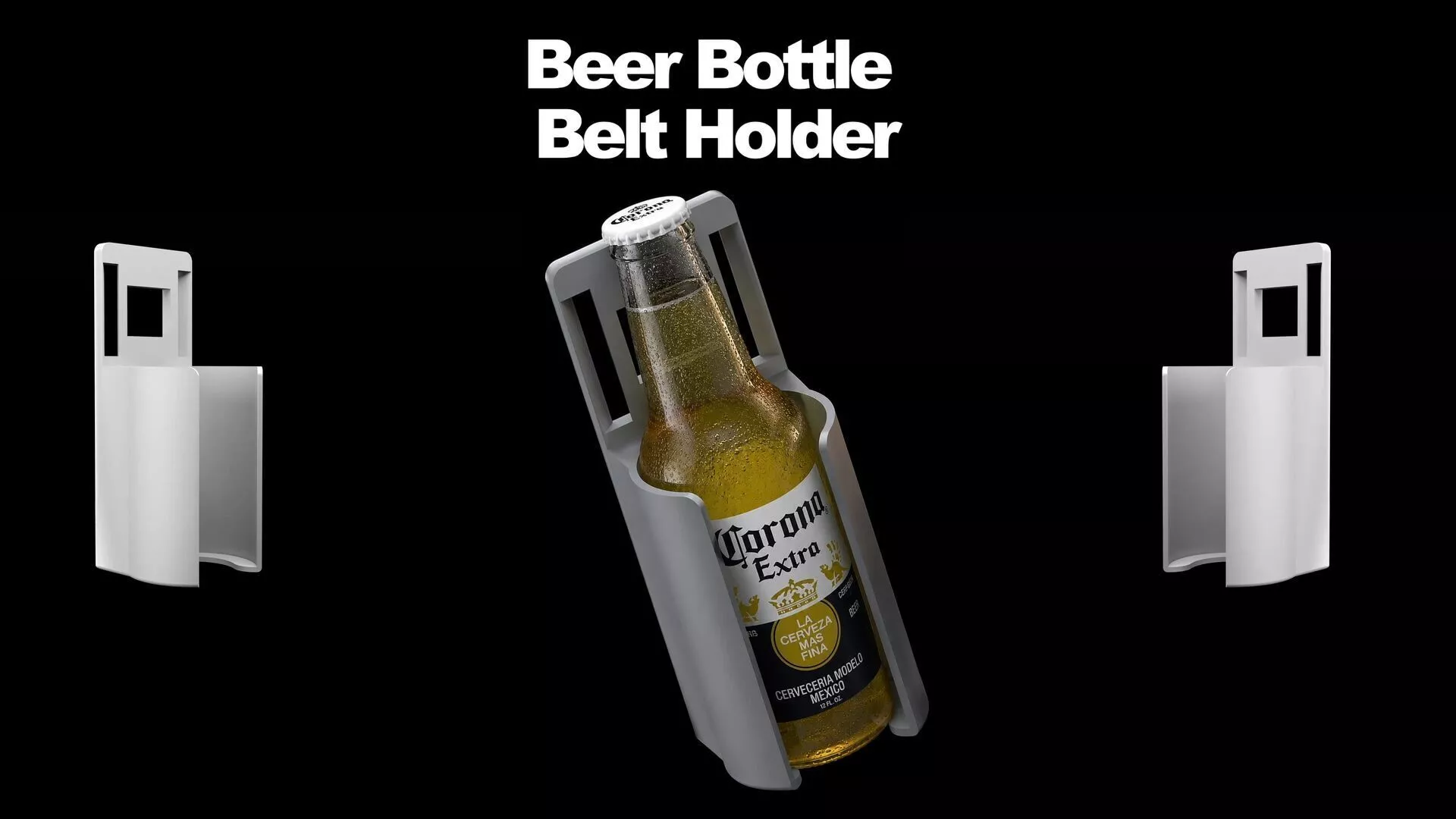 Beer Bottle Belt Holder Free 3D print model