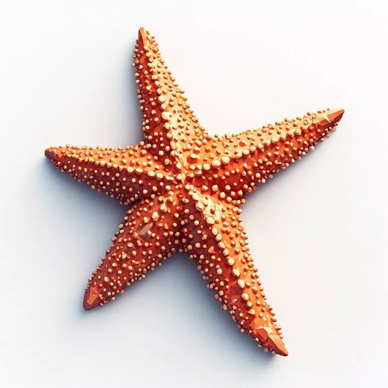 Low Poly Starfish 3D Model - Geometric Marine Animal Asset 3D print model
