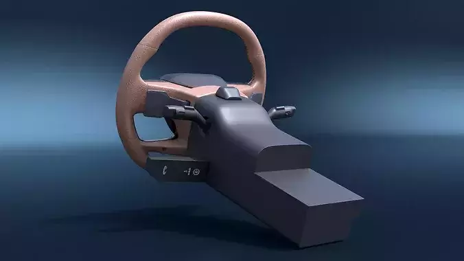 KIA Steering Wheel with Controls 3D model 6