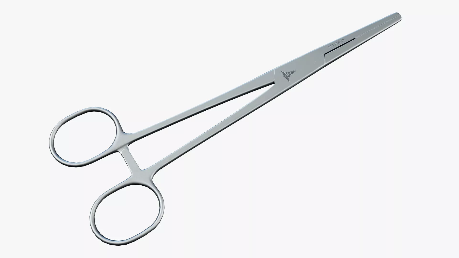 Hemostat Forceps Straight Low-poly 3D model