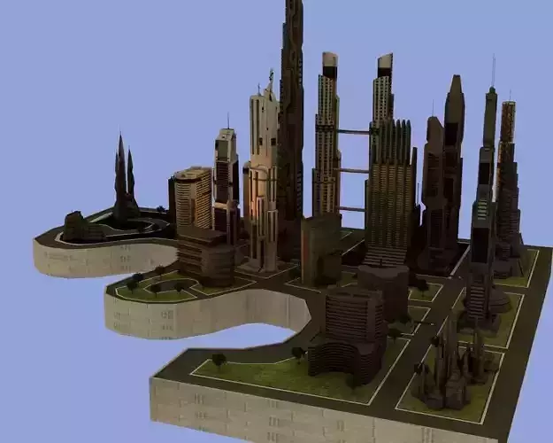 Metro City Downtown 3D model
