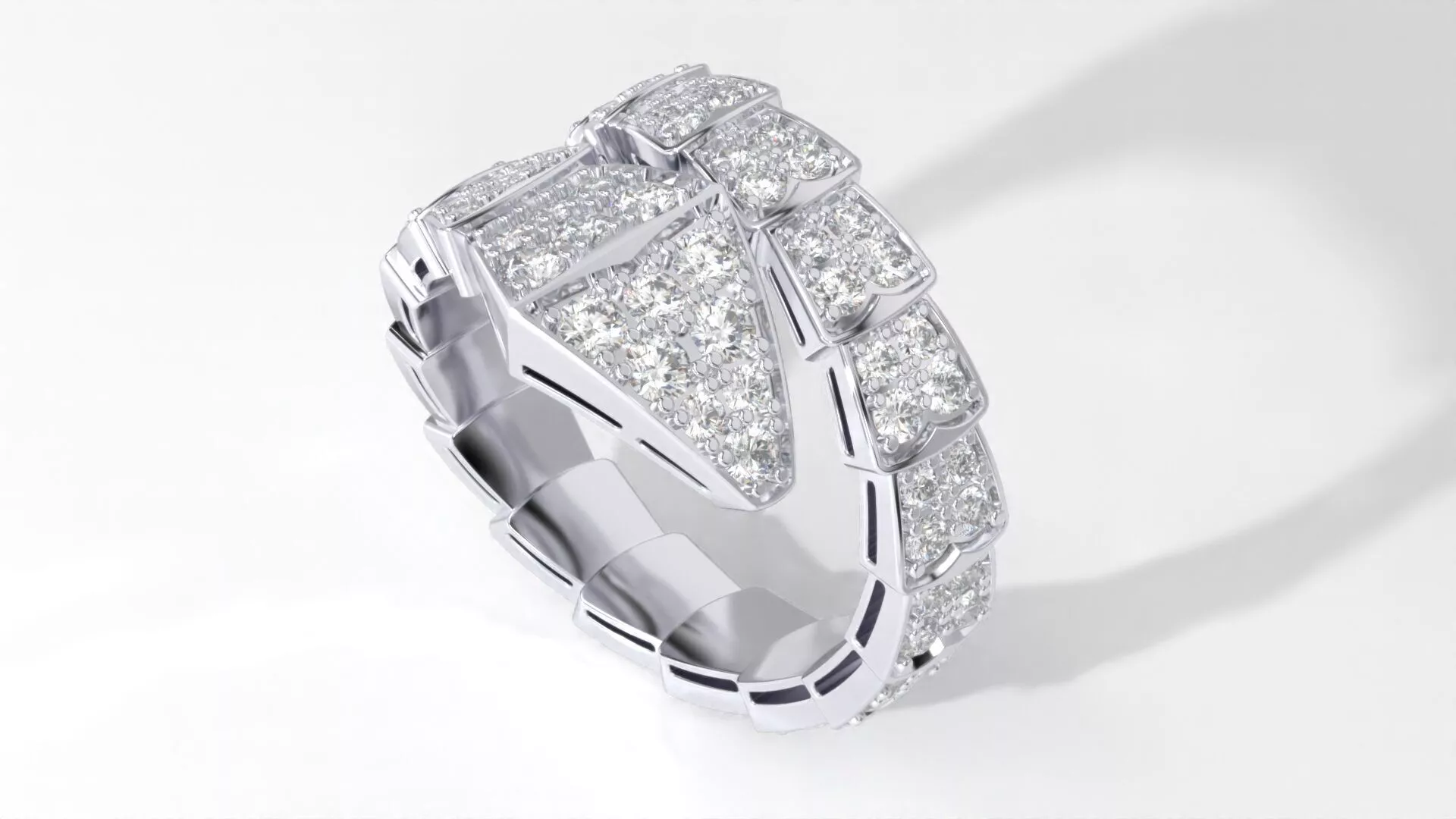 BVLGARI SNAKE RING 3D print model