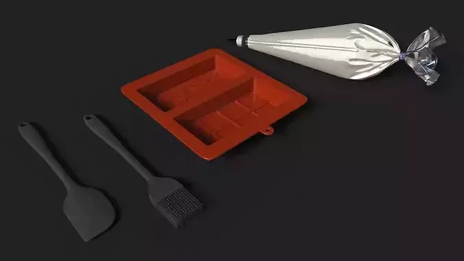 Making White Chocolate 3D model 4