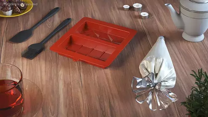 Making White Chocolate 3D model 3