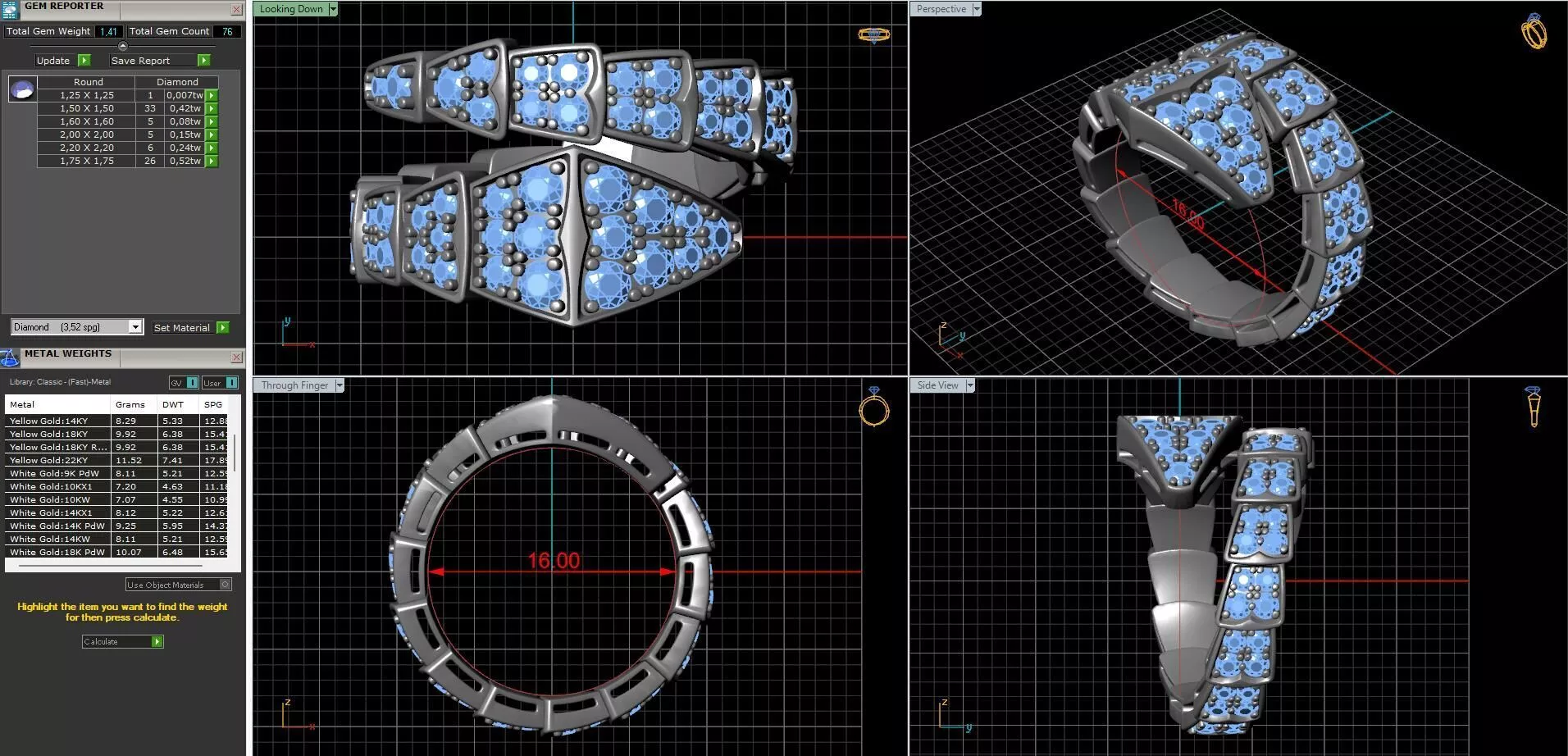 BVLGARI SNAKE RING 3D print model
