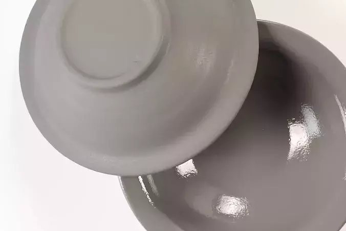 polypasta - klif ceramics - bowl concrete purple clouds 01 3D model 3