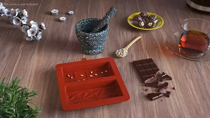 Chocolate Making with Sunflower Seeds 3D model 2