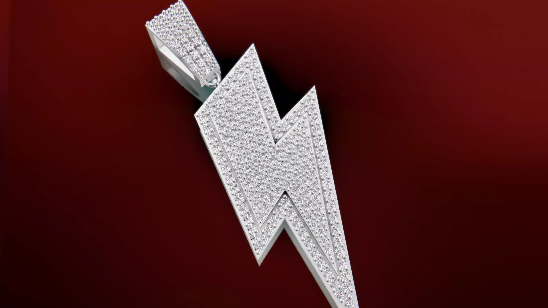 Iced Out Flash pendant 3D print model