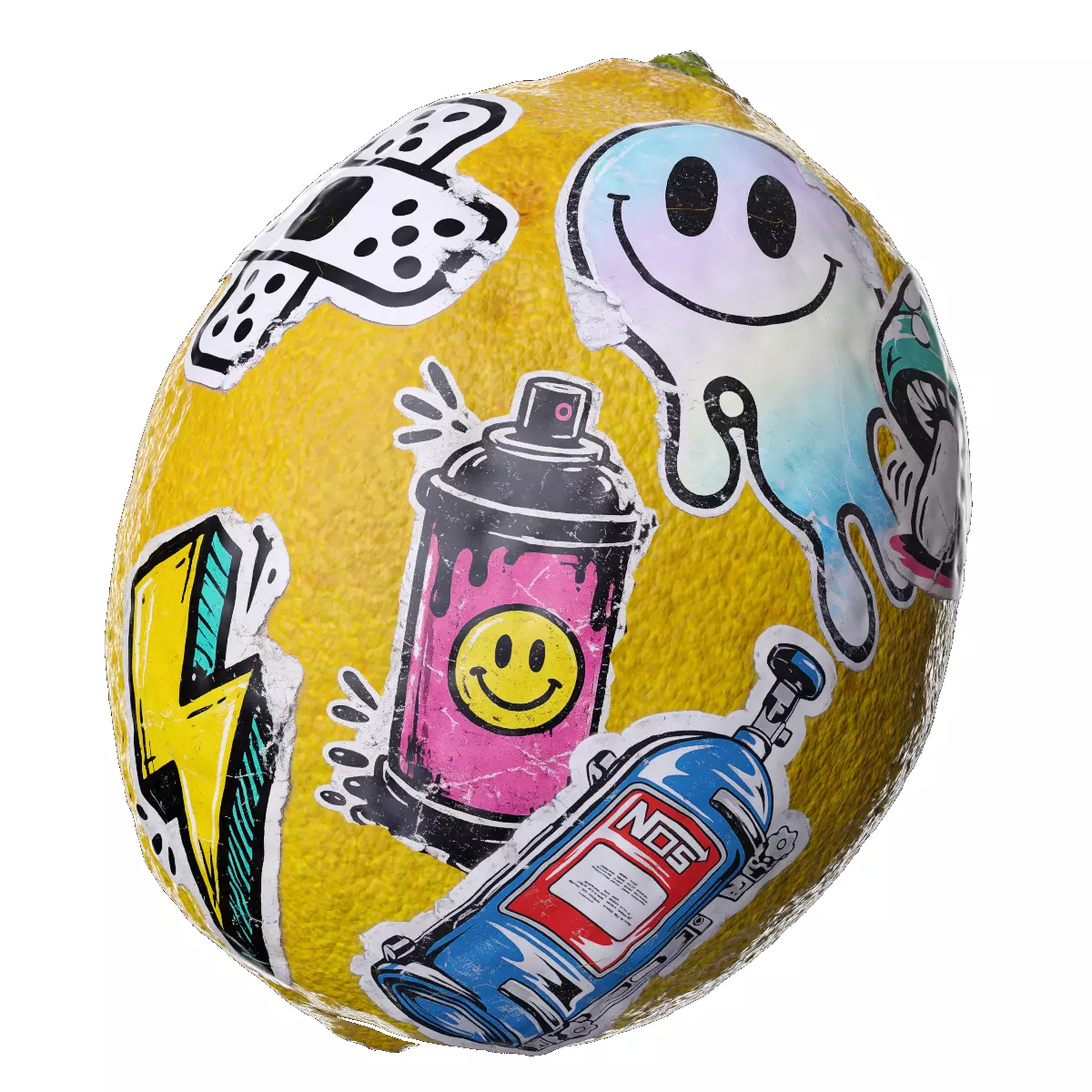 100 Realistic Stickers Collection DecalMachine Compatible Texture