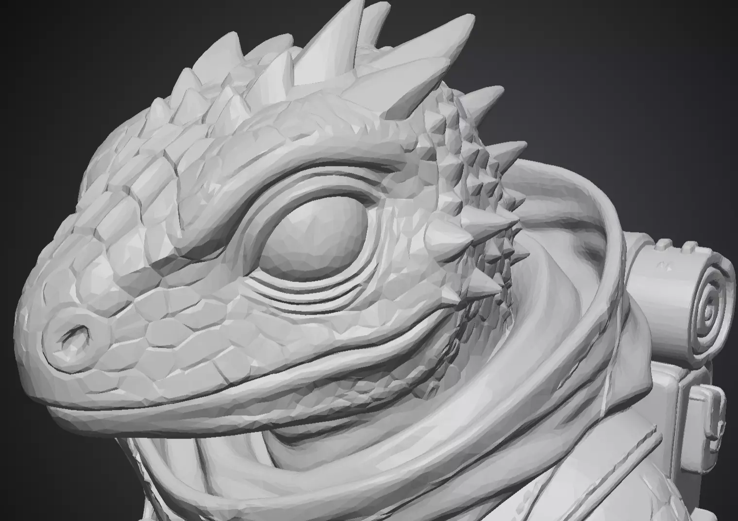 Lizard Traveler 12 cm 3D print model