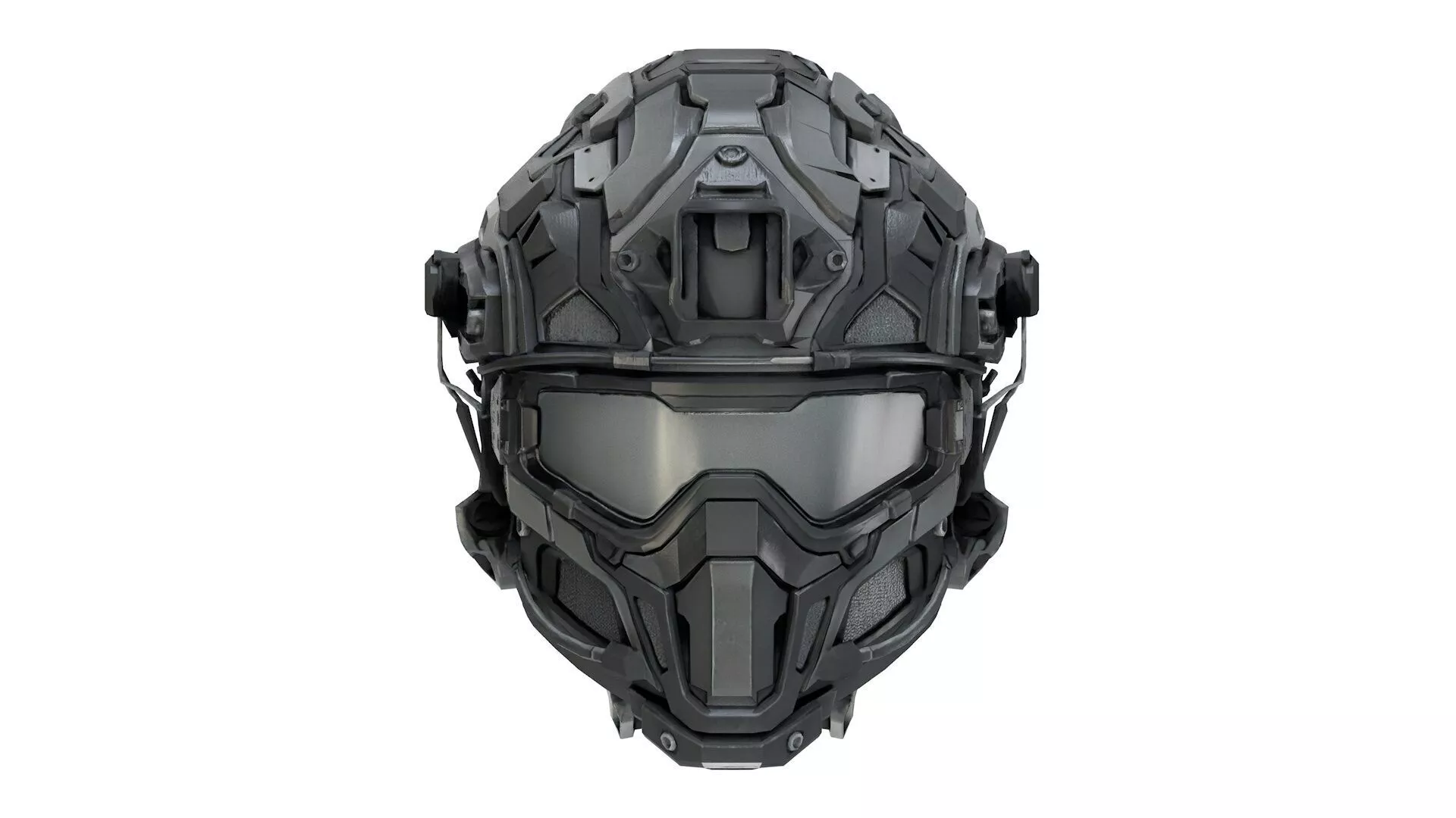 Tactical combat helmet Low-poly 3D model